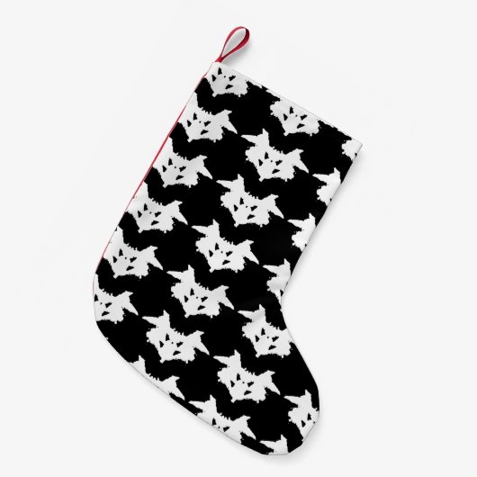 Petite Chaussette De Noël Rorschach Inkblot (Devant (Accrochage))