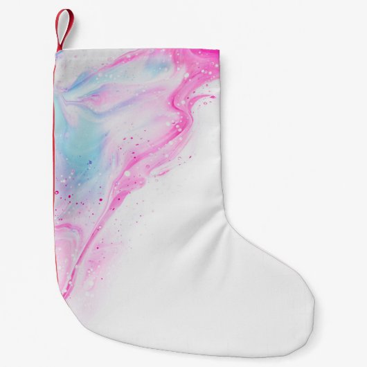 Petite Chaussette De Noël Rose (Devant)