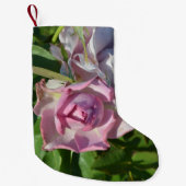 Petite Chaussette De Noël Rose Abstraite Céleste (Devant)