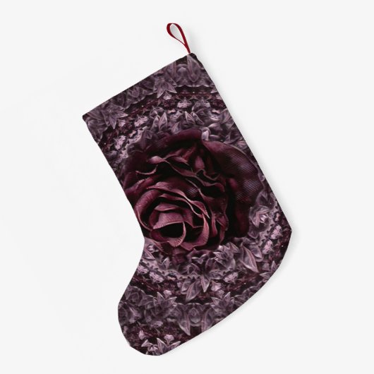 Petite Chaussette De Noël Rose Mandala (Dos (Accrochage))