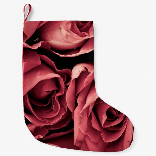 Petite Chaussette De Noël Rose vintage romantique (Devant)