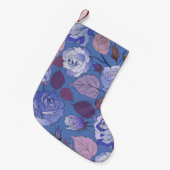 Petite Chaussette De Noël Roses 32 (Devant (Accrochage))