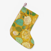 Petite Chaussette De Noël Roses 7 (Devant (Accrochage))