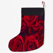 Petite Chaussette De Noël Roses rouges fraîches (Dos)