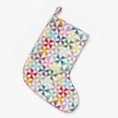 Petite Chaussette De Noël Roue géométrique colorée (Devant (Accrochage))