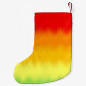 Petite Chaussette De Noël Rouge Orange Jaune Vert (Dos)