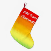 Petite Chaussette De Noël Rouge Orange Jaune Vert (Devant (Accrochage))
