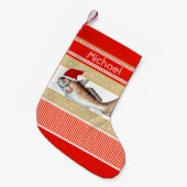 Petite Chaussette De Noël Rougets communs Père Noël (Devant (Accrochage))