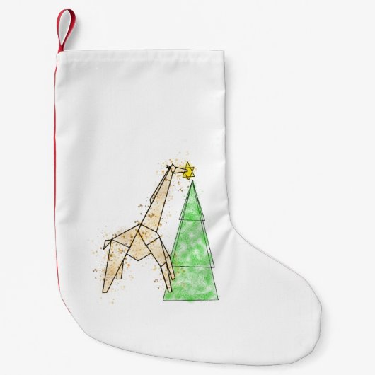 Petite Chaussette De Noël Roulement de Noël de la Girafe (Devant)