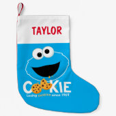 Petite Chaussette De Noël Rue Sésame | Cookie Monster Lookies (Devant)