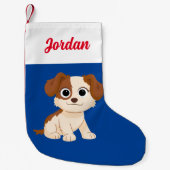 Petite Chaussette De Noël Rue Sésame | Elmo's Puppy Tango | Ajouter Votre No (Devant)