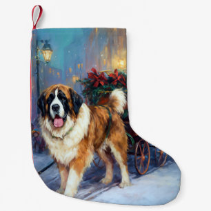 Petite Chaussette De Noël Saint Bernard Christmas Festive