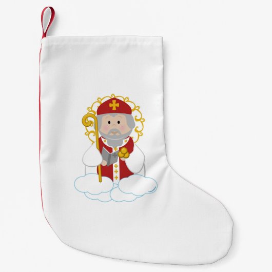 Petite Chaussette De Noël Saint-Nicolas (Devant)