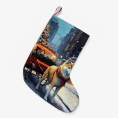Petite Chaussette De Noël Saison de Noël Akita (Devant (Accrochage))