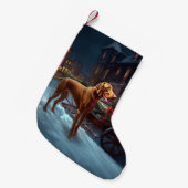 Petite Chaussette De Noël Saison de Noël de Vizsla (Devant (Accrochage))