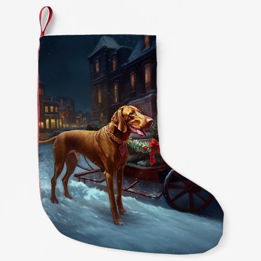 Petite Chaussette De Noël Saison de Noël de Vizsla (Devant)