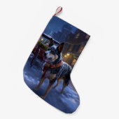 Petite Chaussette De Noël Saison de Noël des bovins australiens (Devant (Accrochage))