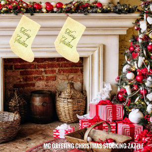 Petite Chaussette De Noël Salutation MC