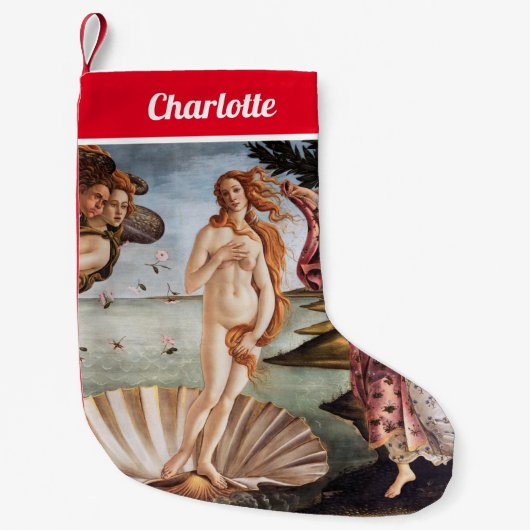 Petite Chaussette De Noël Sandro Botticelli - Naissance de Vénus (Devant)