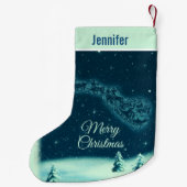 Petite Chaussette De Noël Santa and his Reindeers (Dos)