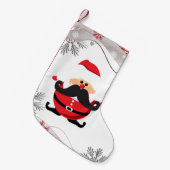 Petite Chaussette De Noël Santa Claus (Devant (Accrochage))