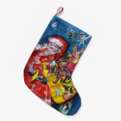 PETITE CHAUSSETTE DE NOËL SANTA CLAUS AVEC CADEAU DE NOËL (Devant (Accrochage))