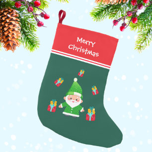 Petite Chaussette De Noël Santa Clause avec cadeaux