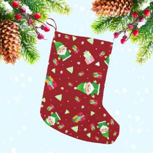 Petite Chaussette De Noël Santa Clause avec cadeaux