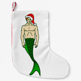 Petite Chaussette De Noël santa clhead merman christmas mermaid