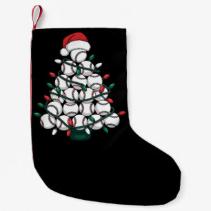 Petite Chaussette De Noël Sapin de Noël Baseball Santa Sports
