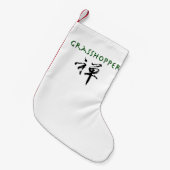 Petite Chaussette De Noël Sauterelle avec le symbole de "zen" (Devant (Accrochage))