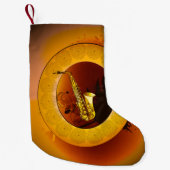 Petite Chaussette De Noël Saxophone (Devant)