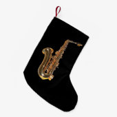 Petite Chaussette De Noël Saxophone (Devant (Accrochage))