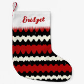 Petite Chaussette De Noël Scarlet Kingsnake rayé (Devant)