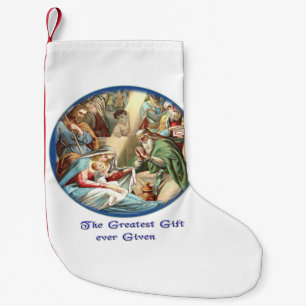 Petite Chaussette De Noël Scène de la Nativité