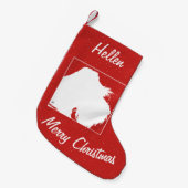Petite Chaussette De Noël Schnauzer (Devant (Accrochage))