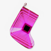 Petite Chaussette De Noël Sci-Fi Retro 3D : Illustration d'art pop (Devant (Accrochage))