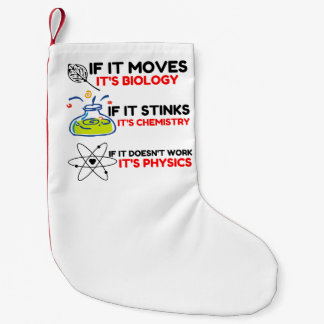 PETITE CHAUSSETTE DE NOËL SCIENCE BIOLOGY CHIMIISTRY PHYSICS