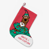 Petite Chaussette De Noël Scooby Doo Enveloppé Dans Des Wreath (Devant (Accrochage))