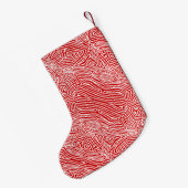 Petite Chaussette De Noël Scribble rouge (Dos (Accrochage))