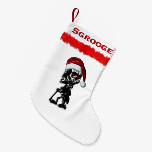 Petite Chaussette De Noël Scrooge de Noël à Santa Hat (Devant (Accrochage))