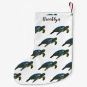 Petite Chaussette De Noël Sea turtle cartoon (Dos)