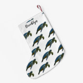 Petite Chaussette De Noël Sea turtle cartoon (Dos (Accrochage))