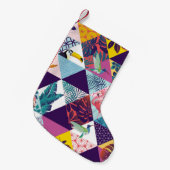 Petite Chaussette De Noël seamless pattern with Parrot, Toucans, Hummingbird (Devant (Accrochage))