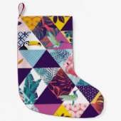 Petite Chaussette De Noël seamless pattern with Parrot, Toucans, Hummingbird (Devant)