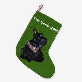 Petite Chaussette De Noël Séjour de Noël du Terrier écossais (Devant (Accrochage))
