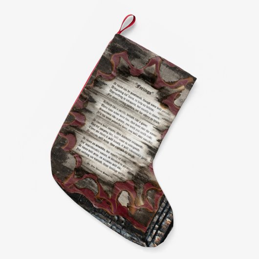 Petite Chaussette De Noël Sentiments (Devant (Accrochage))