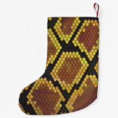 Petite Chaussette De Noël Serpent Brown et impression or (Dos)