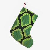 Petite Chaussette De Noël Serpent noir et vert (Devant (Accrochage))