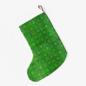 Petite Chaussette De Noël Shamrock celte irlandais Noël Stocking (Dos (Accrochage))